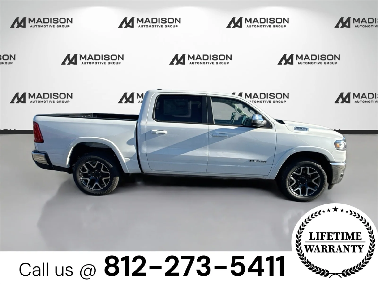 New 2026 Ivory White Tri-Coat Pearlcoat Ram Laramie image 4