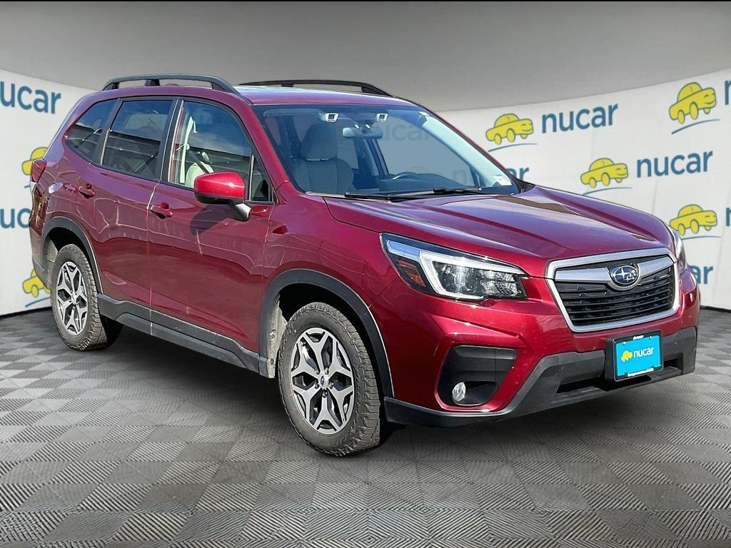 Used 2021 Crimson Red Pearl Subaru Premium image 1