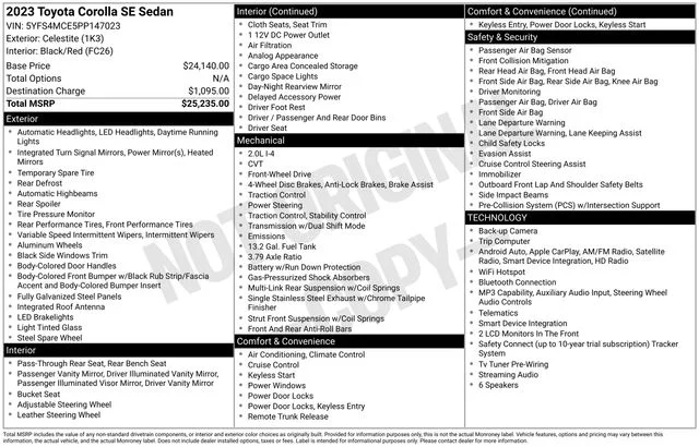 Used 2023 Silver Toyota SE image 8