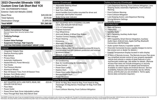 Used 2023 Gray Chevrolet Custom image 28