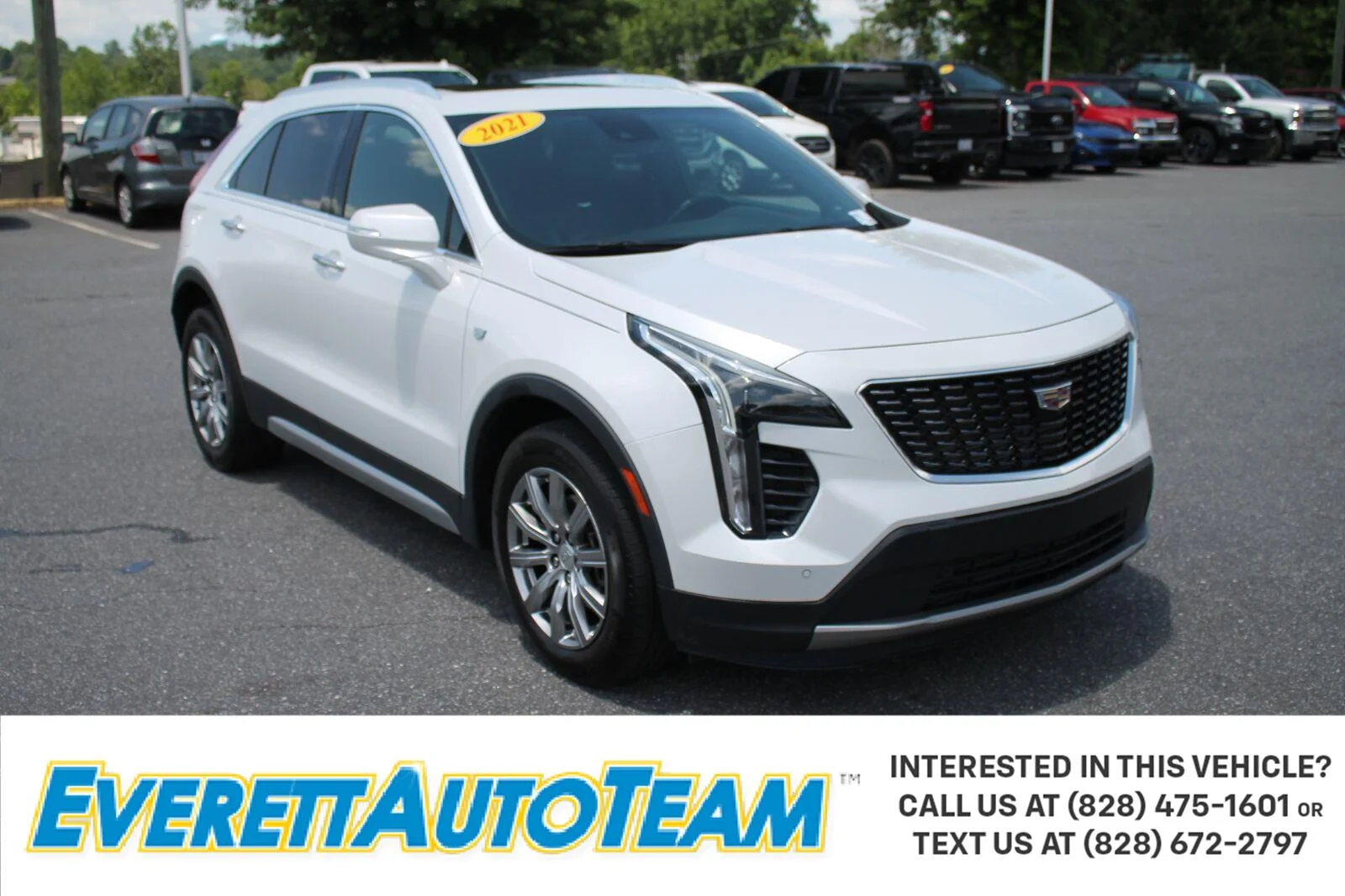 Used 2021 CRYSTAL WHITE TRICOAT Cadillac AWD Premium Luxury image 1