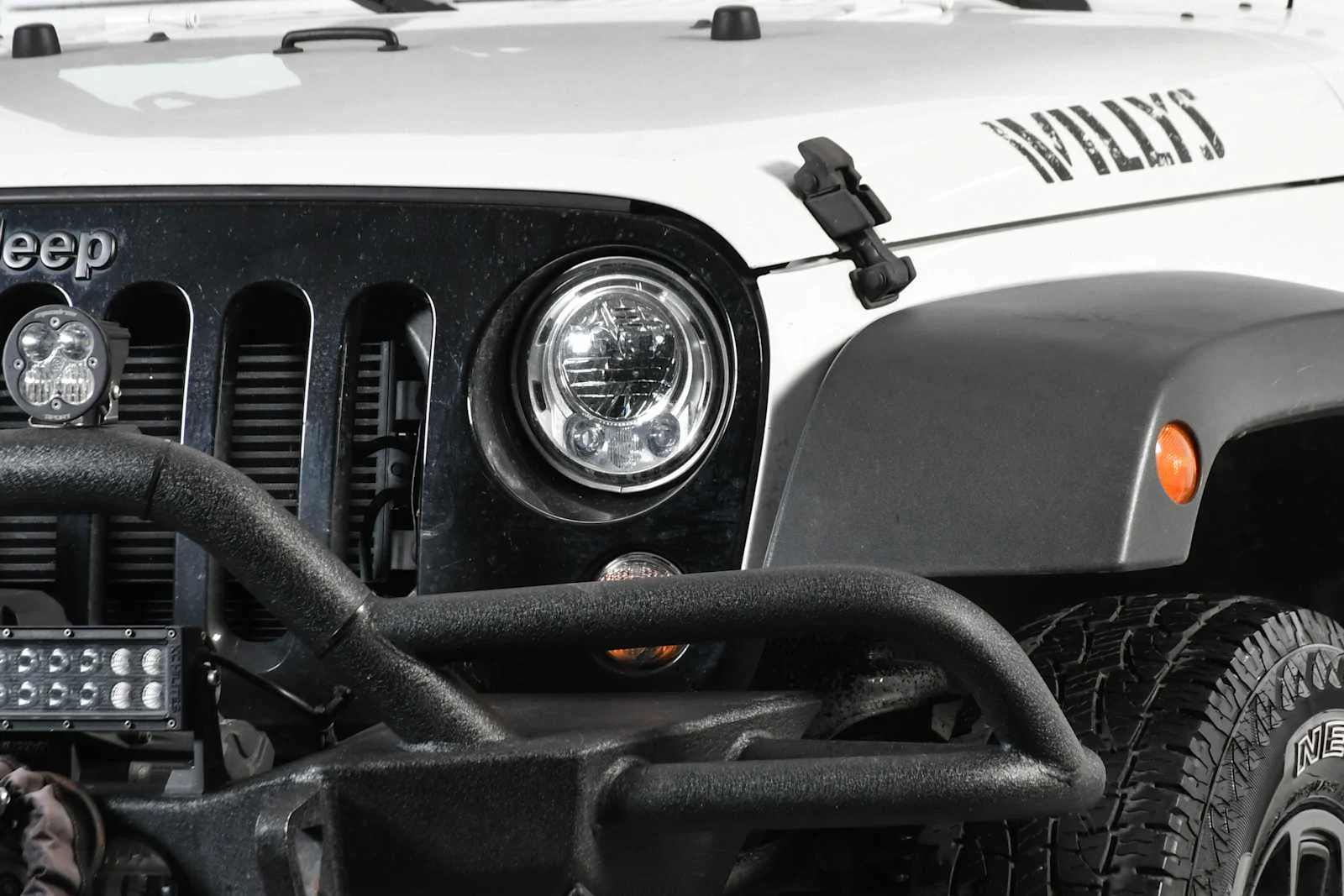 Used 2017 Bright White Clearcoat Jeep Willys Wheeler image 10
