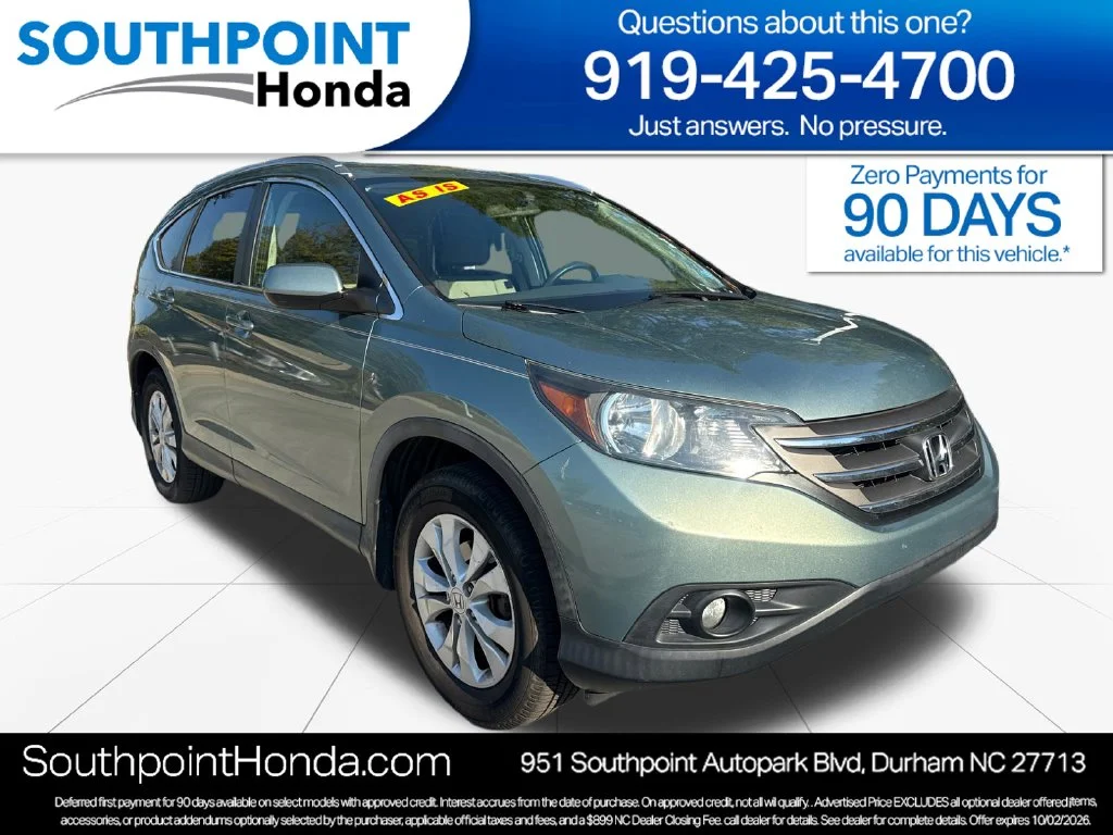 Used 2012 Opal Sage Metallic Honda EX image 1