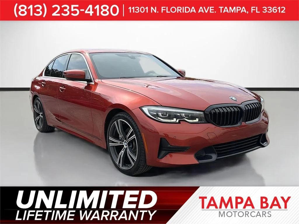 Used 2021 Orange BMW 330i image 1