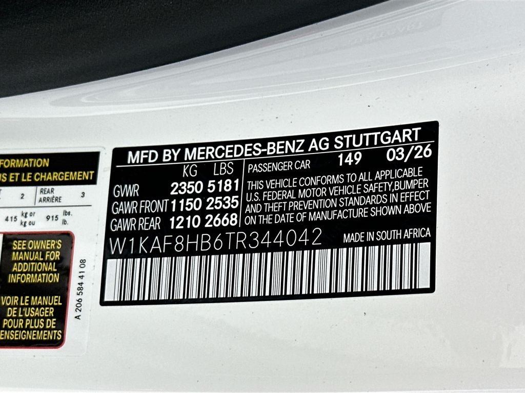 New 2026 Polar White Mercedes-Benz C 43 AMG® image 34
