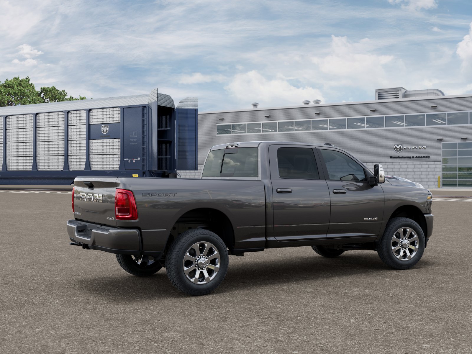 New 2026 Granite Crystal Metallic Clear-Coat Exterior Paint RAM LARAMIE image 2