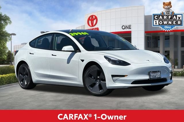 Used 2023 Tesla Model 3 Base with VIN 5YJ3E1EAXPF575837 for sale in Oakland, CA