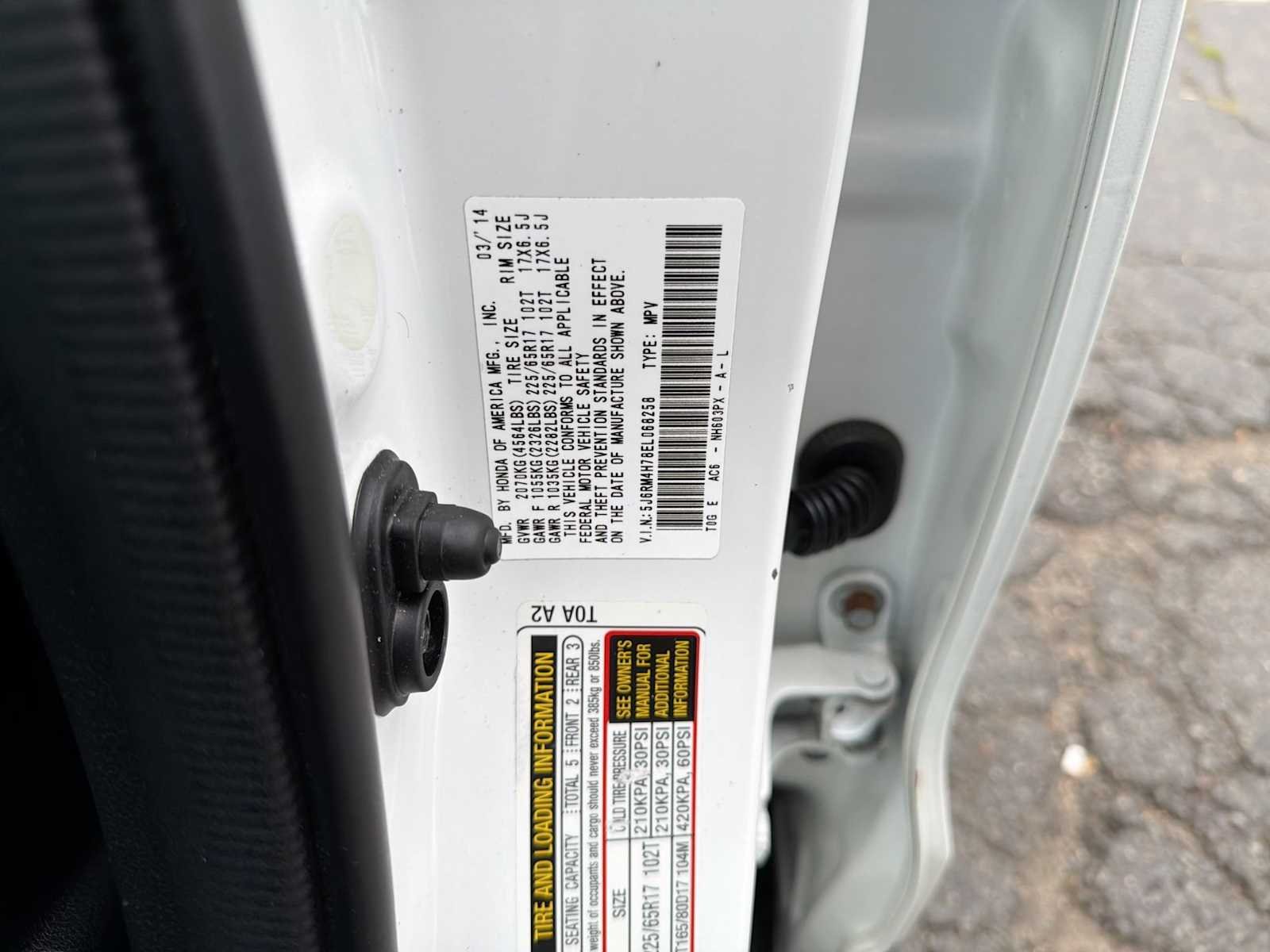 Used 2014 White Diamond Pearl Honda EX-L image 34