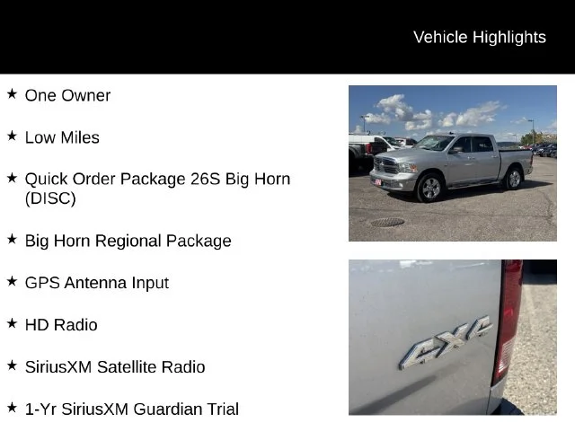 Used 2018 Silver Ram Big Horn image 8