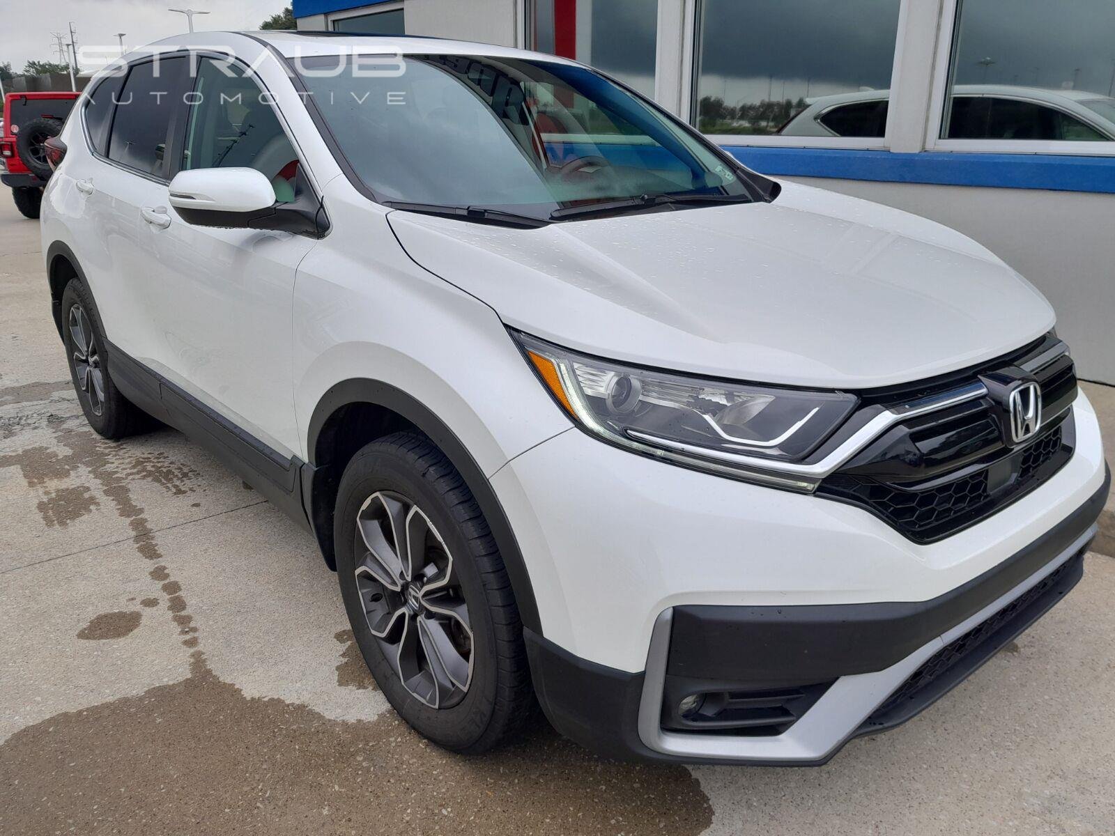 Used 2021 Platinum White Pearl Honda EX-L AWD image 3