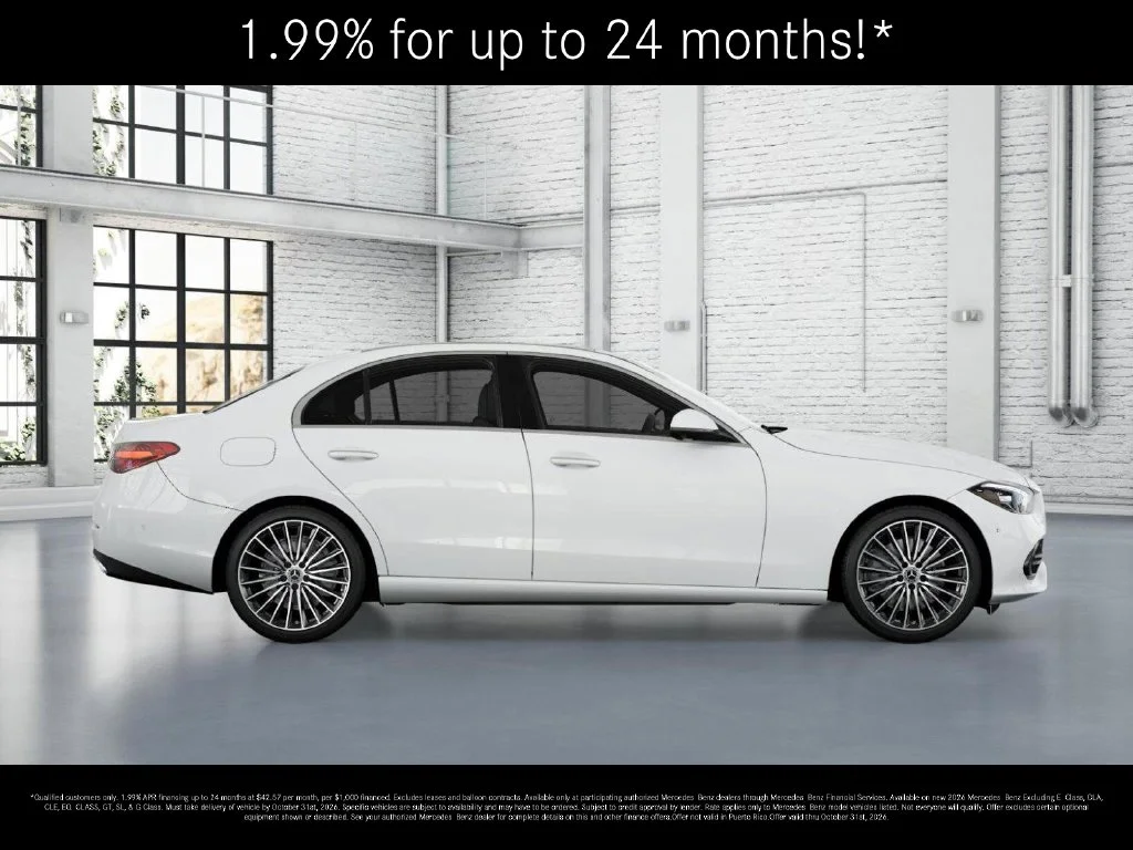 New 2026 Polar White Mercedes-Benz C 300 image 2