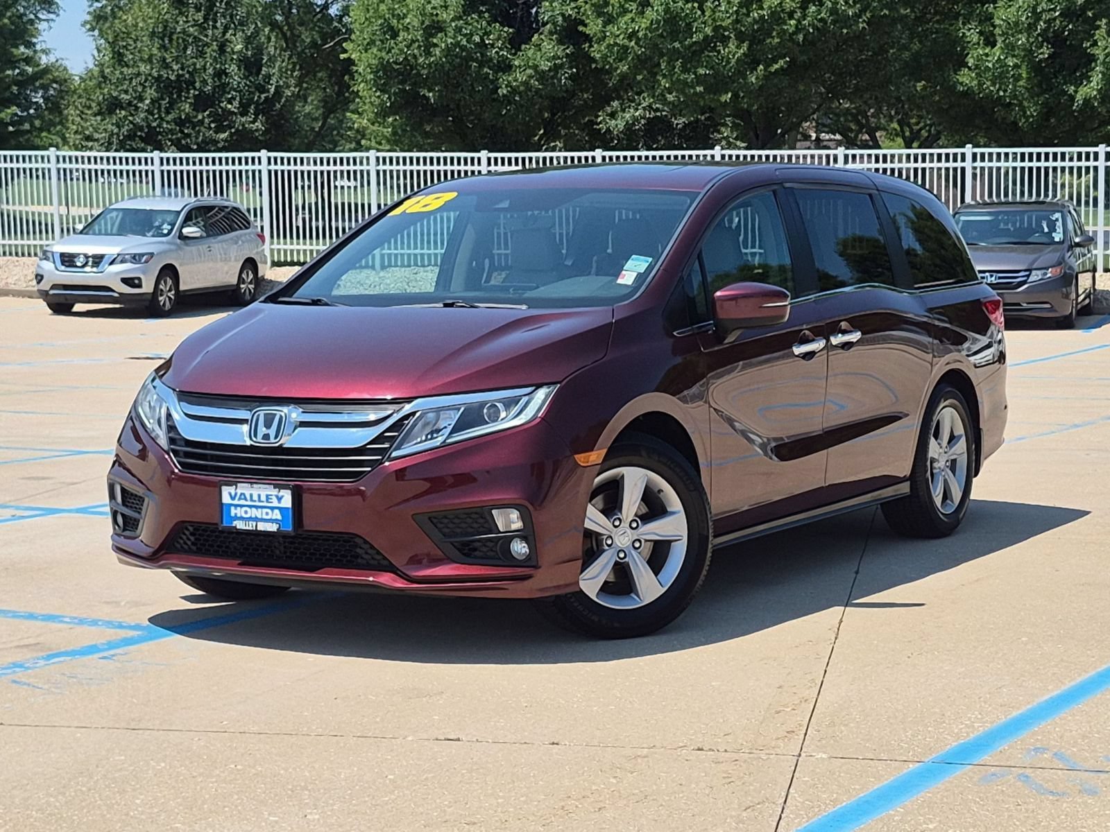 Certified Used 2018 Deep Scarlet Pearl Honda EX-L image 2