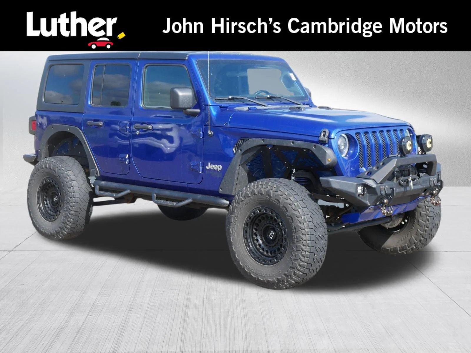 Used 2019 Ocean Blue Metallic Clearcoat Jeep Sport S image 1
