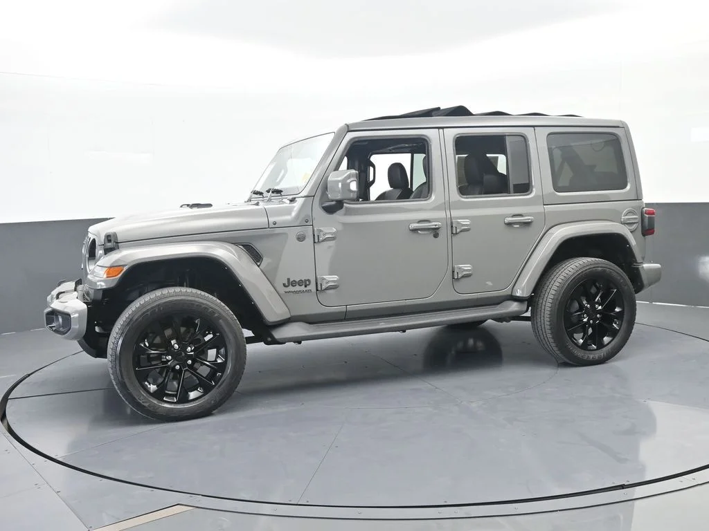 Used 2022 Sting-Gray Clearcoat Jeep Unlimited Sahara High Altitude image 1