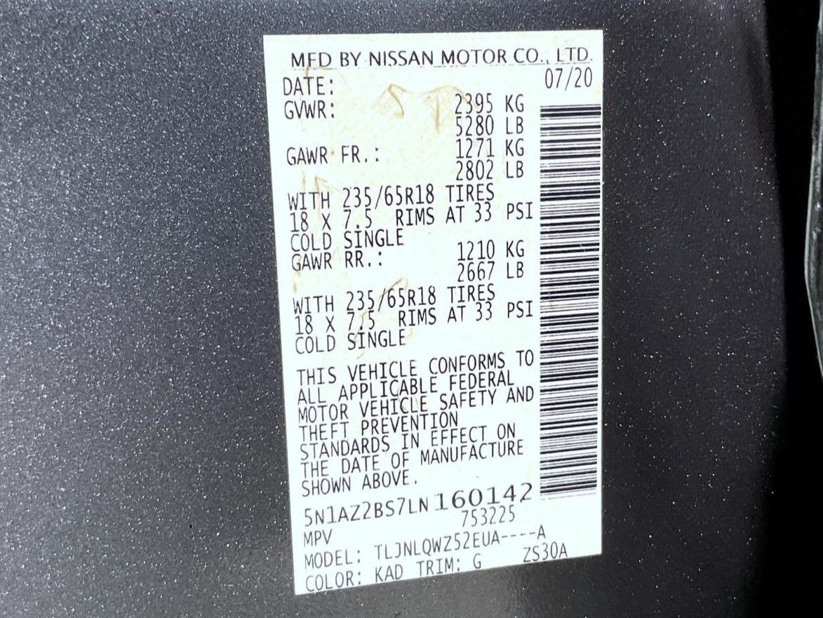 Used 2020 Gray Nissan SV image 26