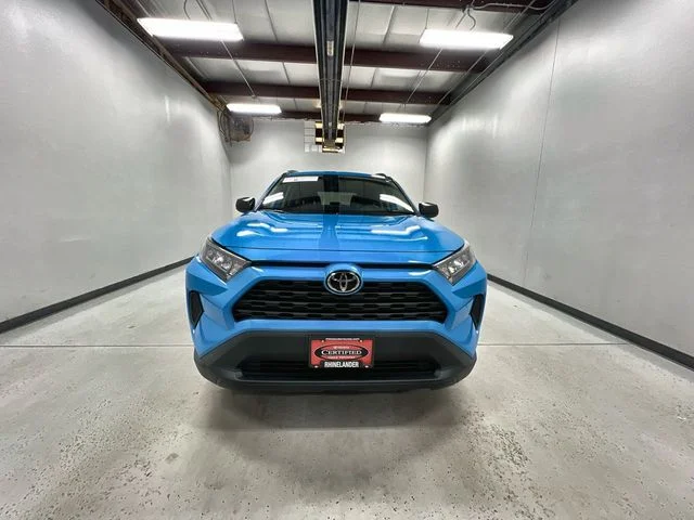 Certified Used 2021 Blue Toyota LE image 3
