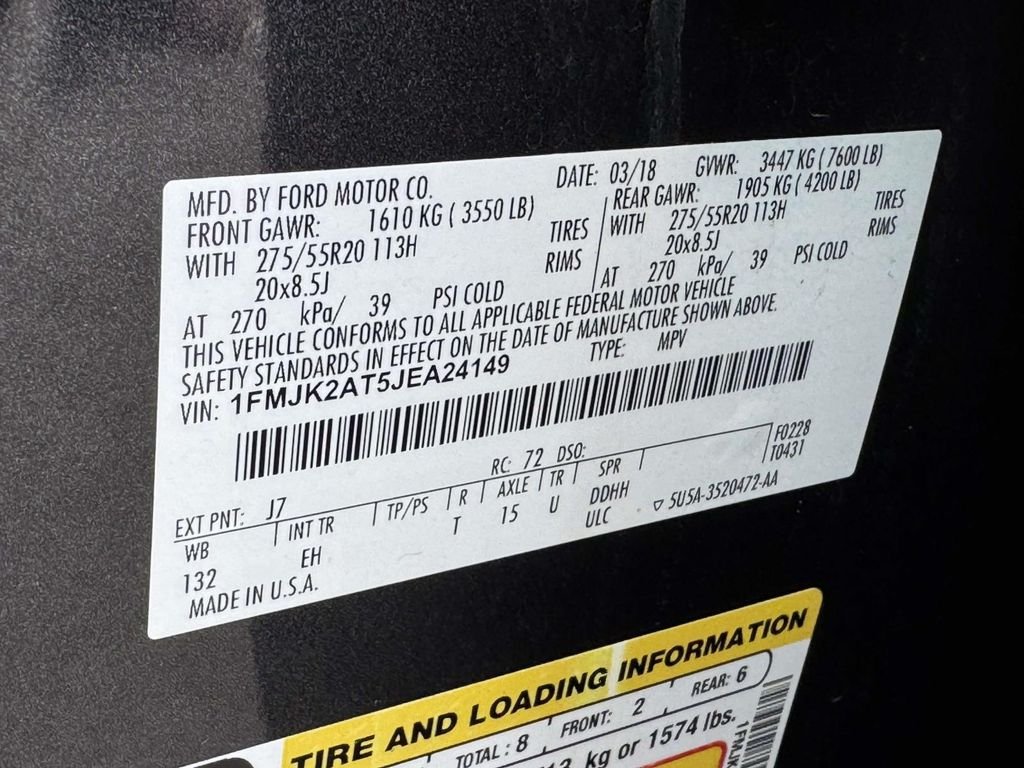 Used 2018 Gray Ford Limited image 29