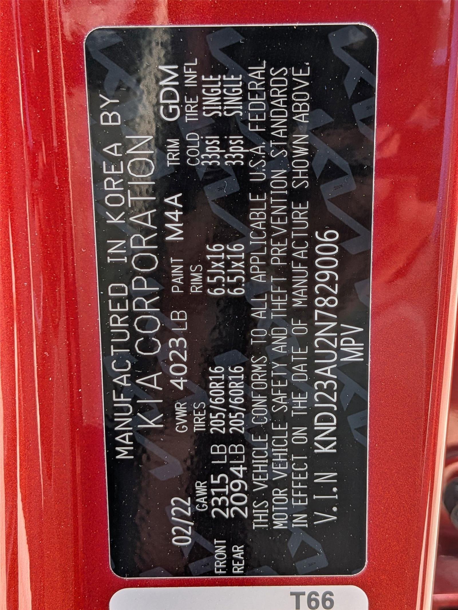 Used 2022 Mars Orange Kia LX image 37