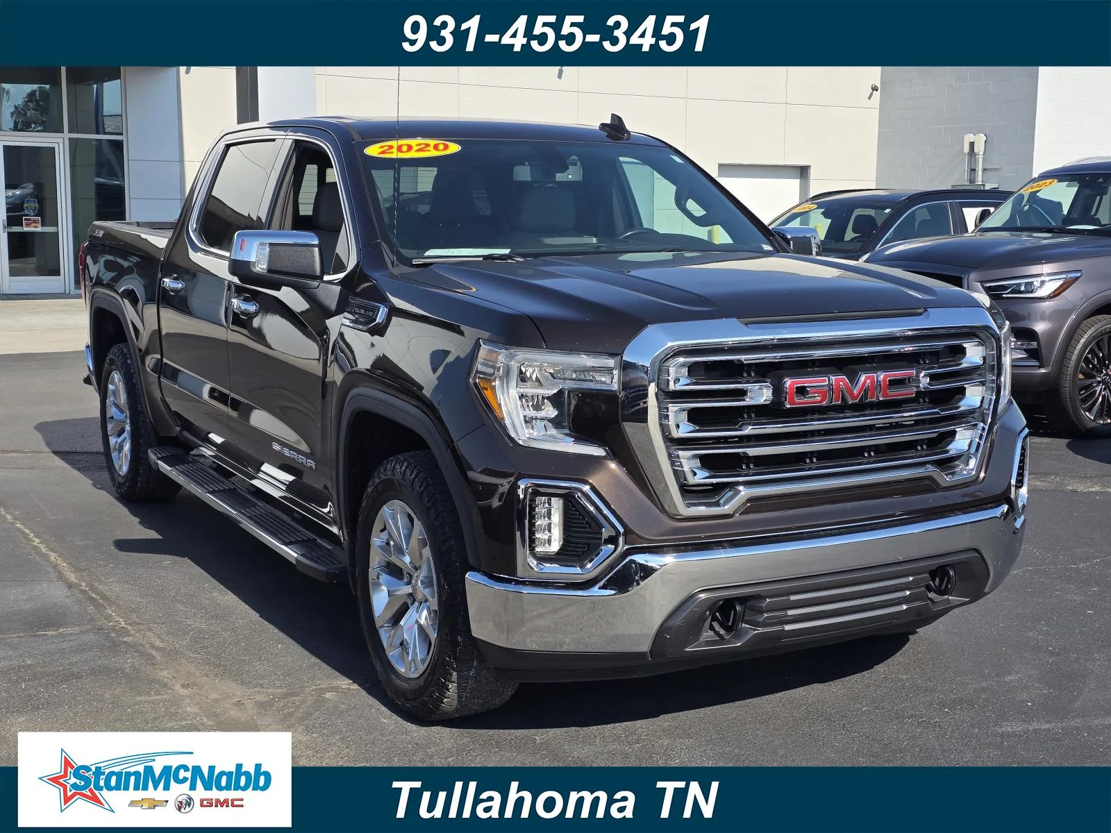 Used 2020 DEEP MAHOGANY METALLIC GMC SLT image 1