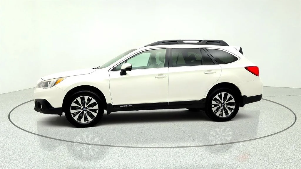 Used 2015 Crystal White Pearl Subaru 4dr Wagon 2.5i Limited PZEV w/ Popular Package #4 image 8