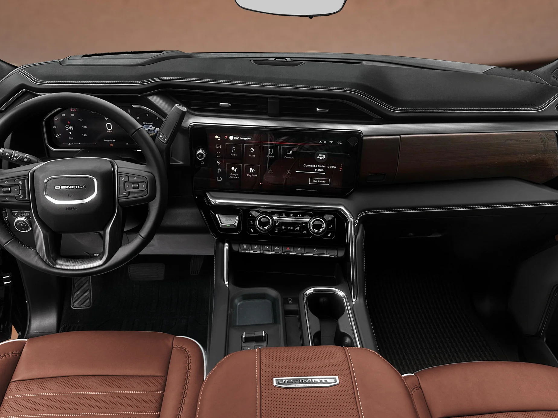 New 2026 Black GMC Crew Cab Standard Box 4-Wheel Drive Denali Ultimat image 3