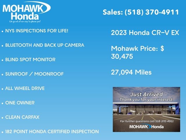 Certified Used 2023 Platinum White Pearl Honda EX image 4