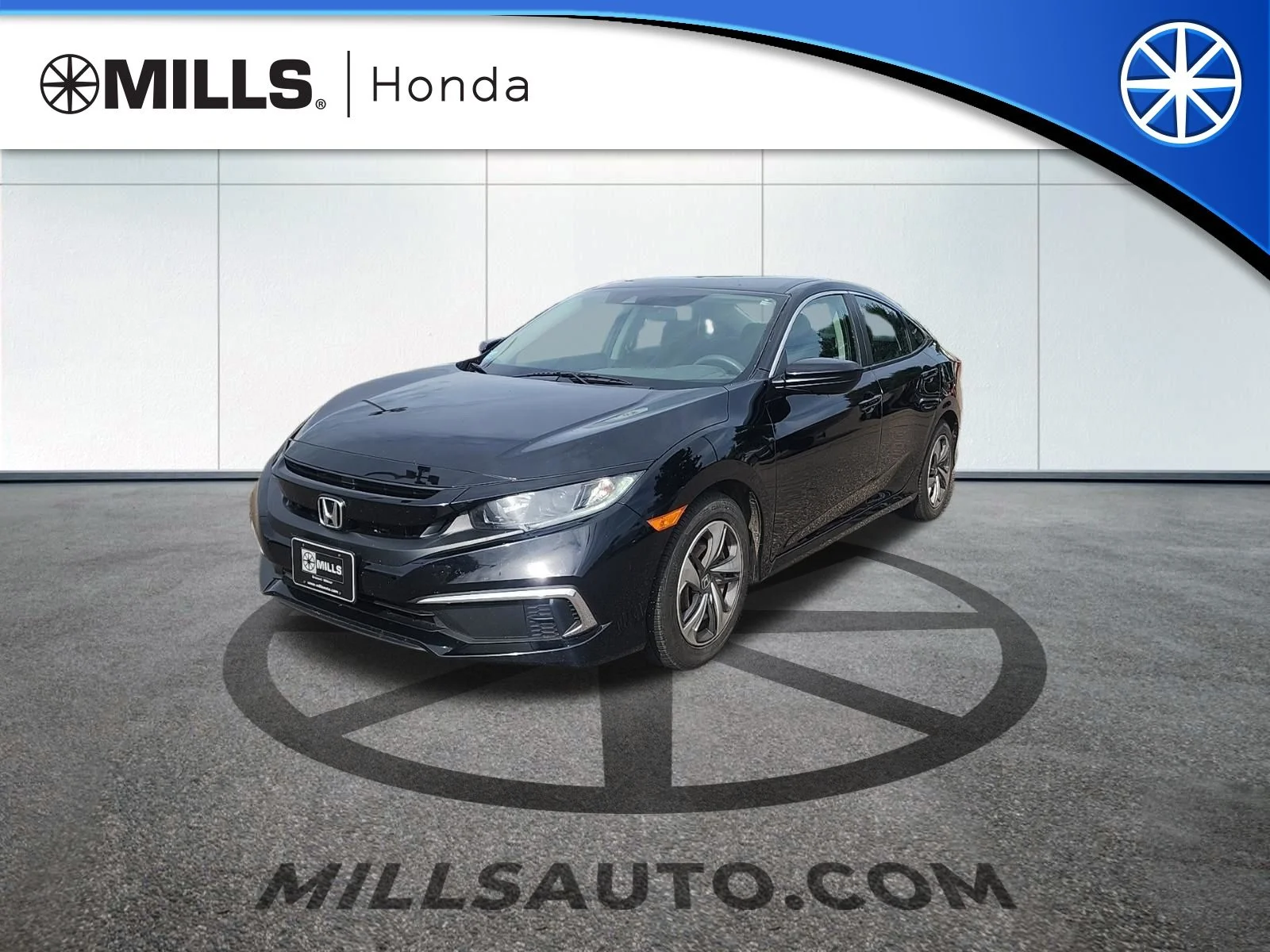 Certified Used 2019 Crystal Black Pearl Honda LX image 1
