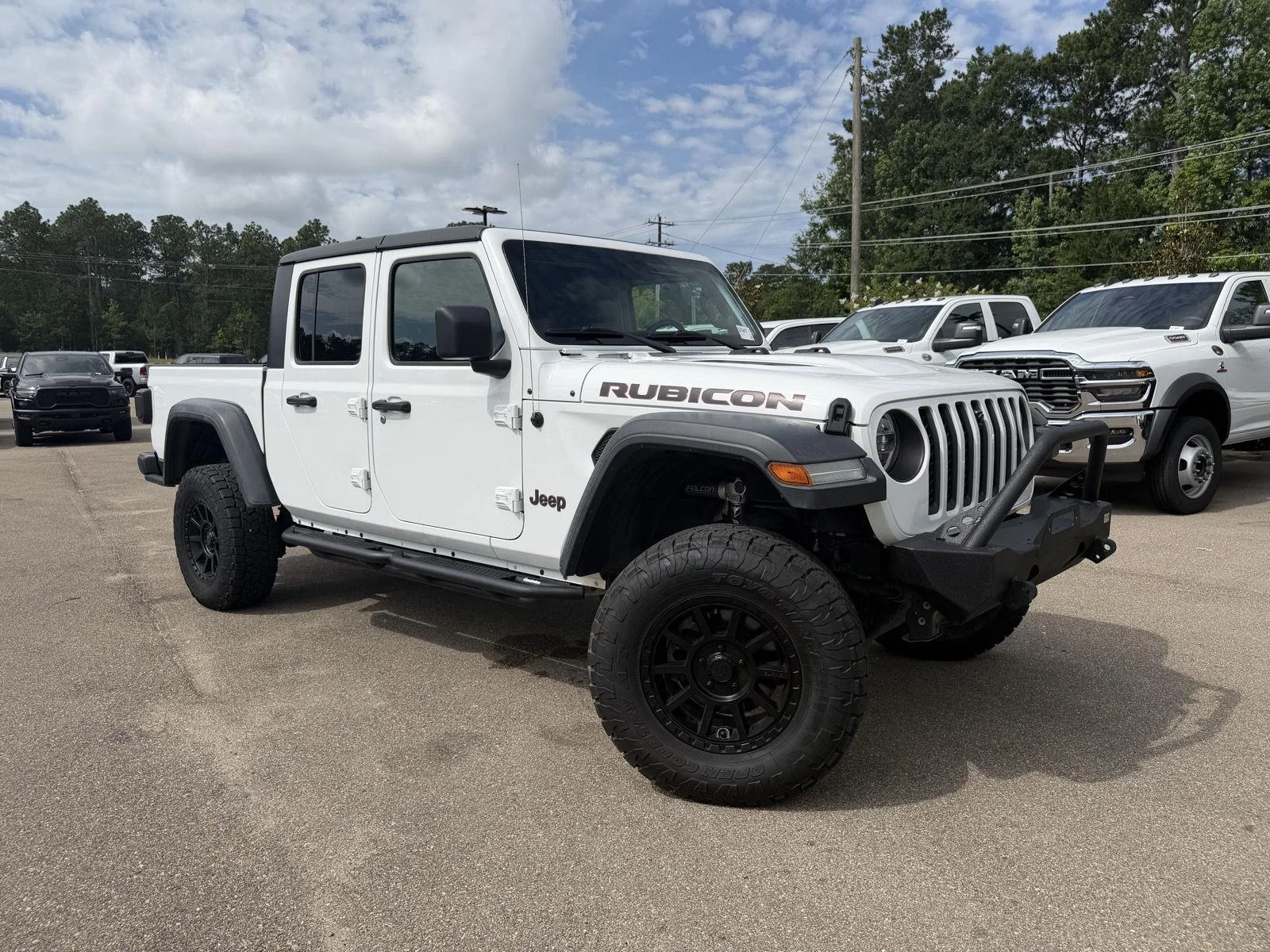 Used 2020 Bright White Clearcoat Jeep Rubicon image 3