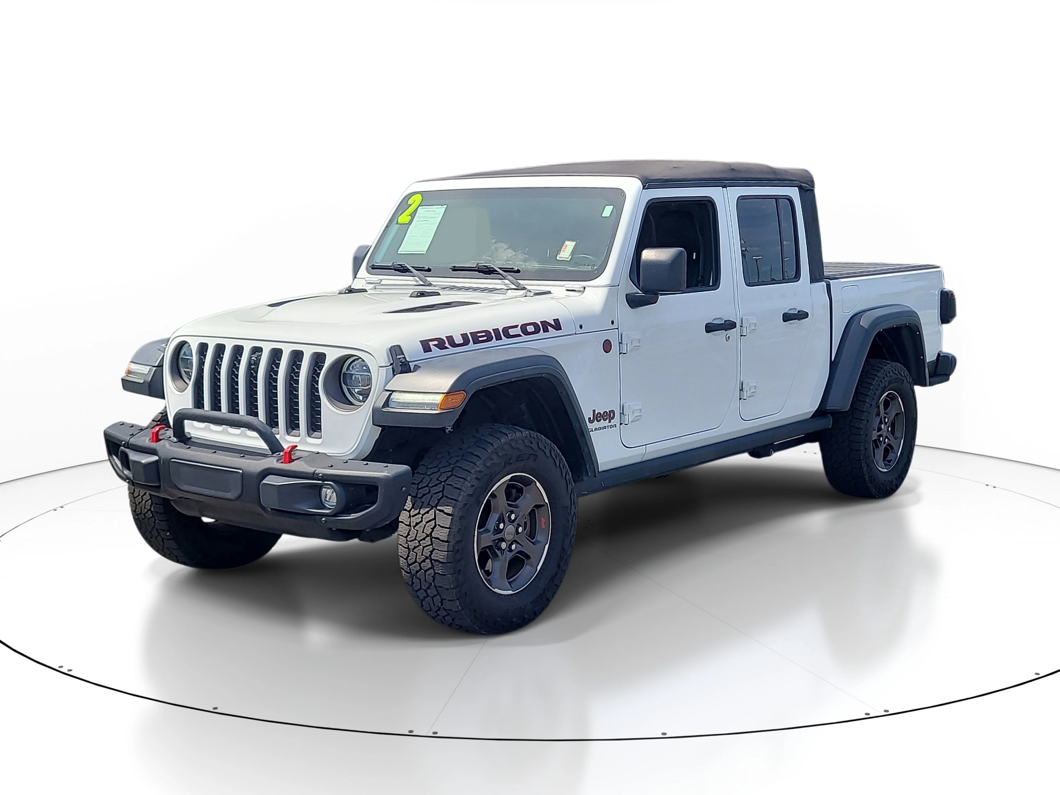 Used 2022 Bright White Clearcoat Jeep Rubicon image 3