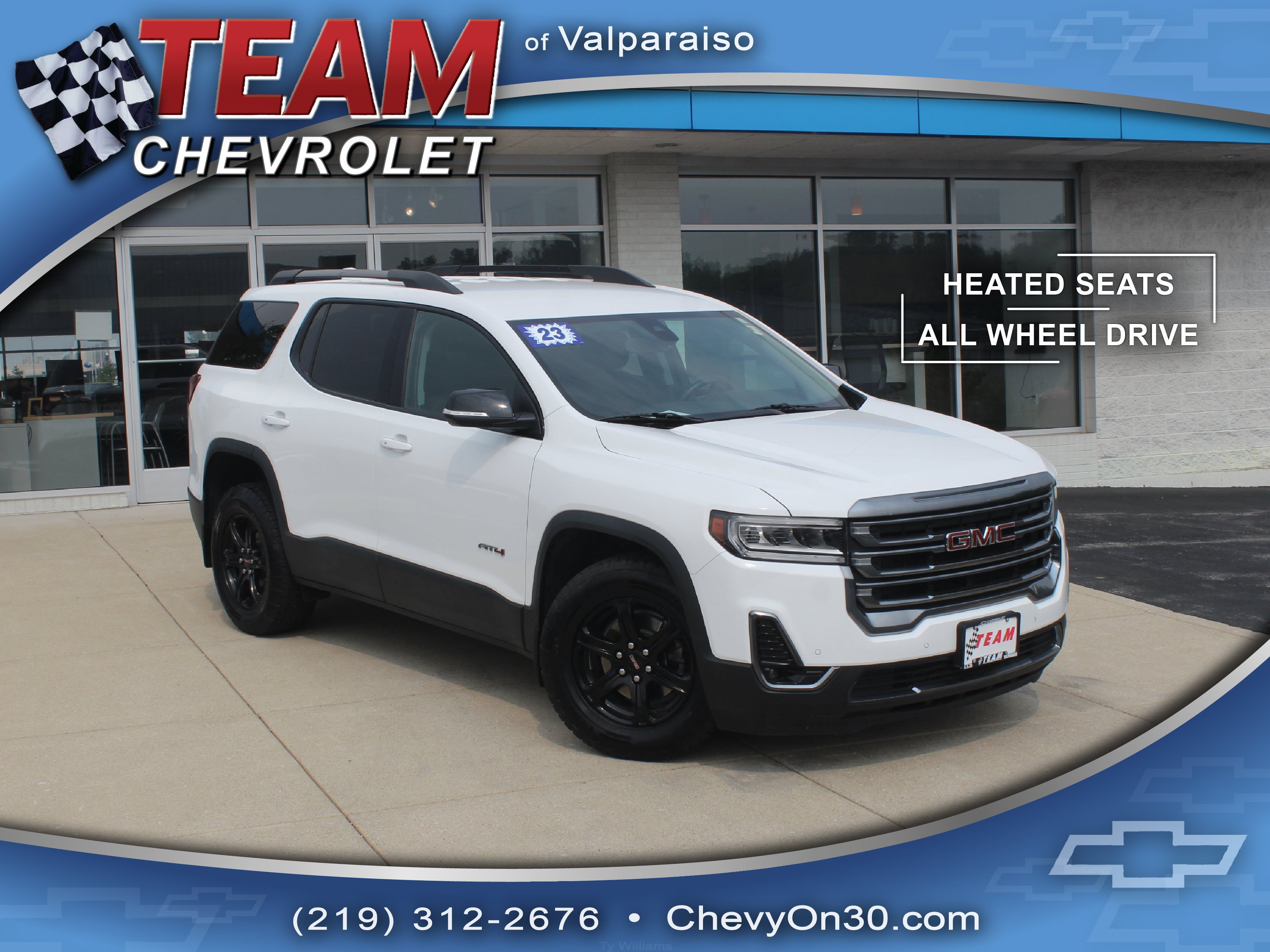 Used 2023 Summit White GMC AT4 image 1