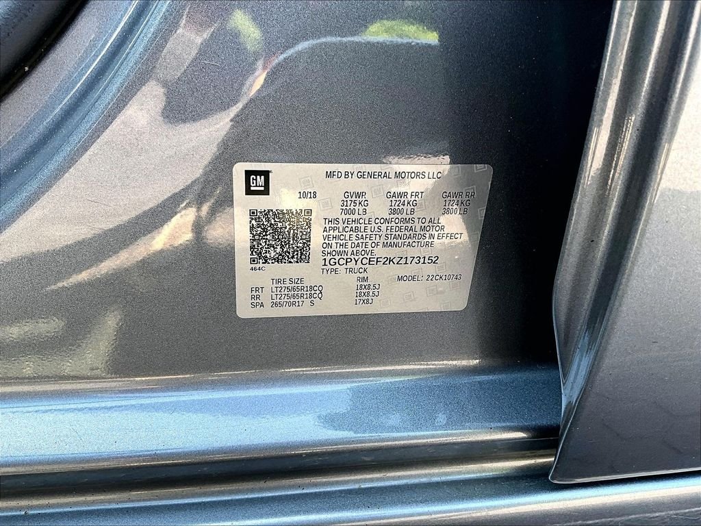 Used 2019 Gray Chevrolet Custom Trail Boss image 36