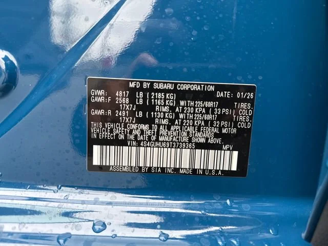 New 2026 GEYSER BLUE Subaru Wilderness image 19