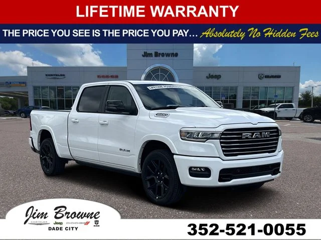 New 2026 Bright White Clear-Coat Exterior Paint RAM Laramie image 1