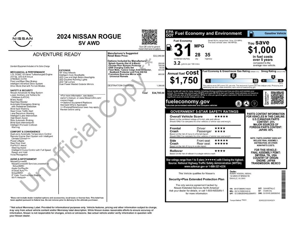 Used 2024 Gun Metallic Nissan SV image 5