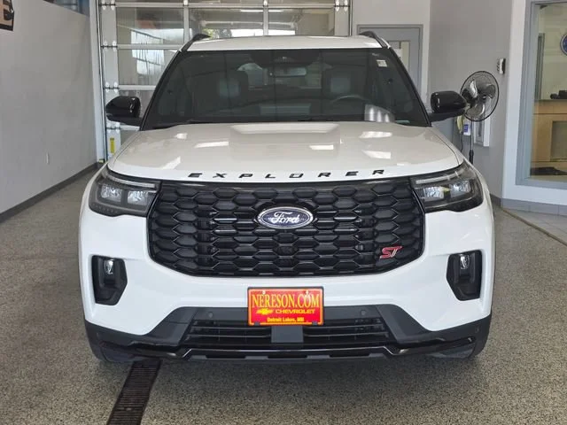 Used 2025 Ford Explorer ST with VIN 1FMWK8GC4SGA76345 for sale in Detroit Lakes, Minnesota
