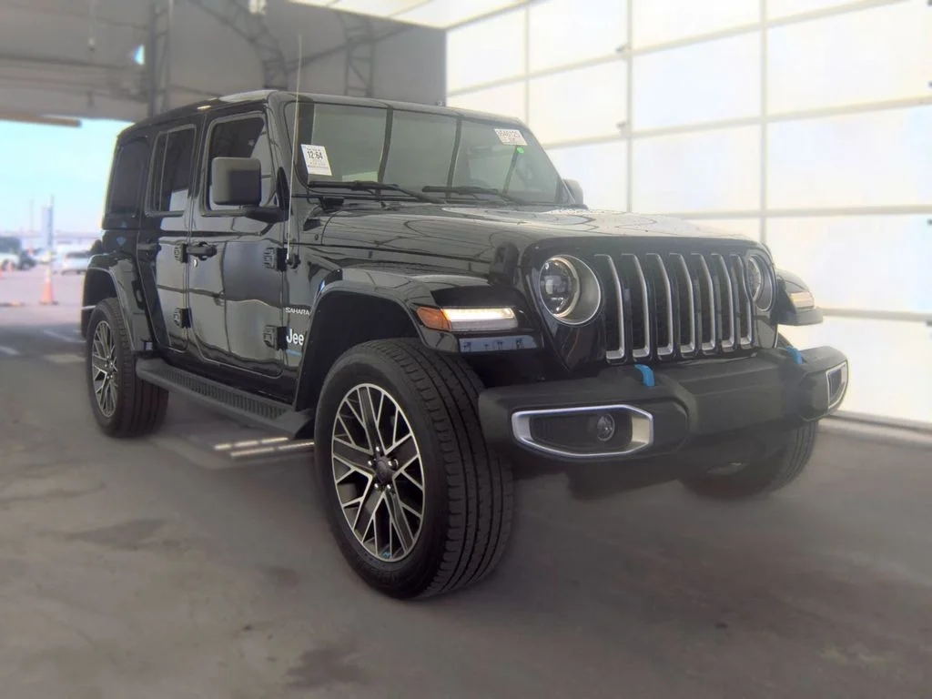 Used 2023 Black Jeep Sahara 4xe image 3