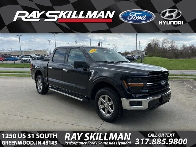 Certified Used 2024 Agate Black Metallic Ford XLT image 1
