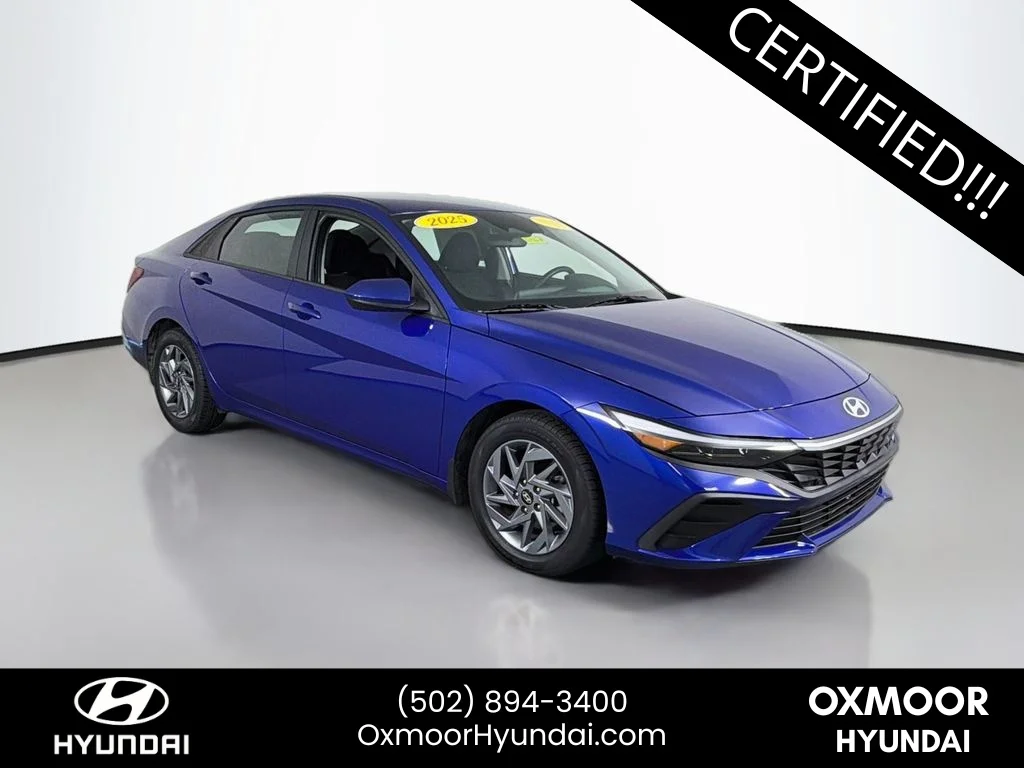 Certified Used 2025 Intense Blue Hyundai Blue image 1