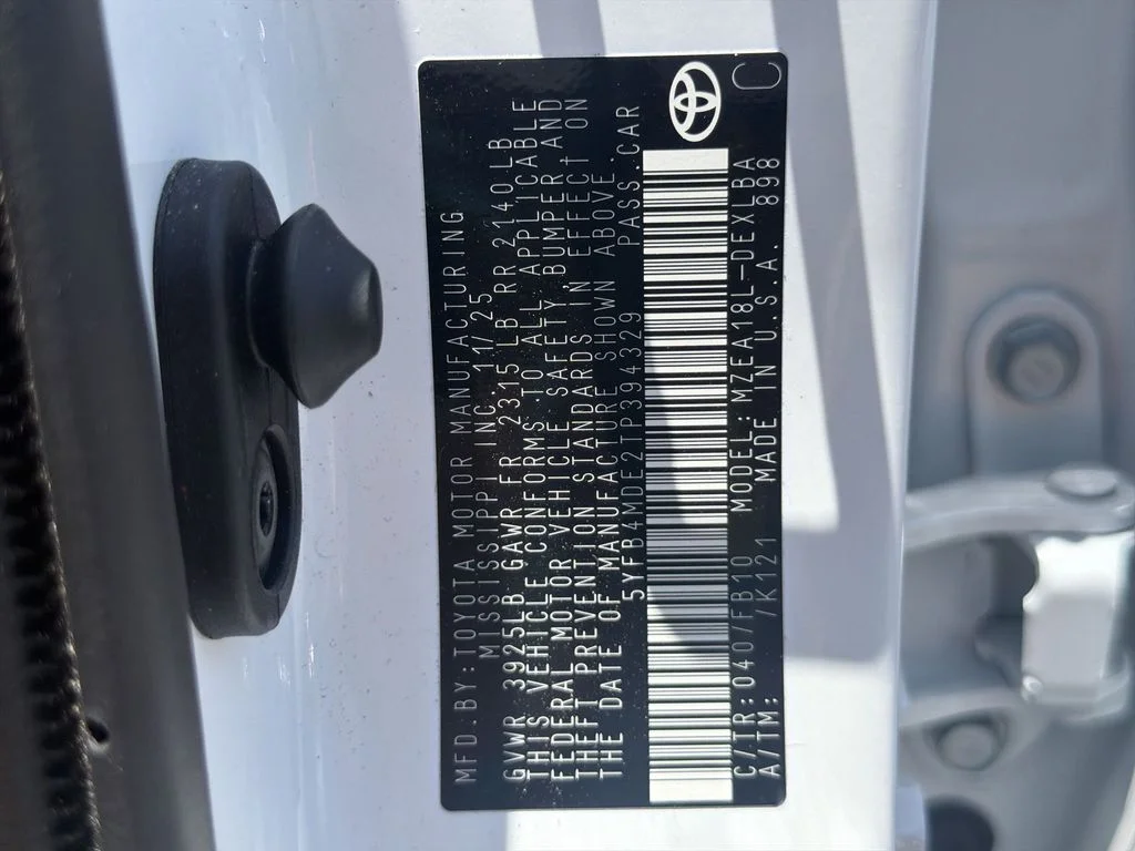 Used 2026 White Toyota LE image 40