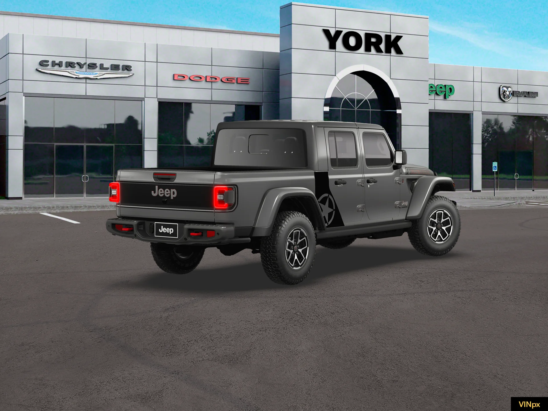 New 2026 Granite Crystal Metallic Clear-Coat Exterior Paint Jeep Rubicon X image 7