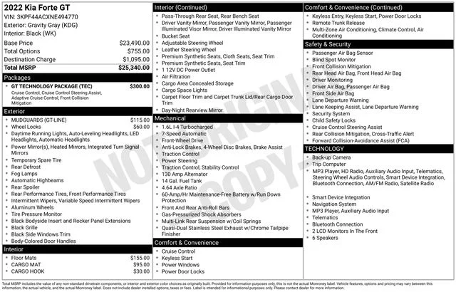 Used 2022 Gray Kia GT image 16