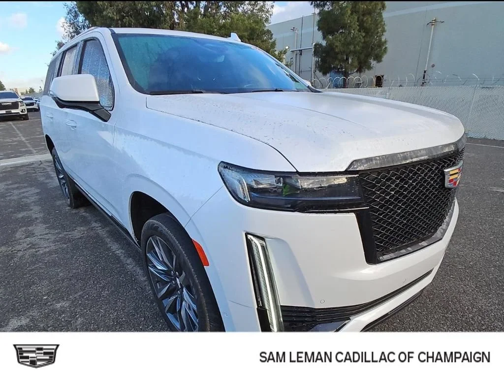 Used 2023 Crystal White Tricoat Cadillac Sport image 1