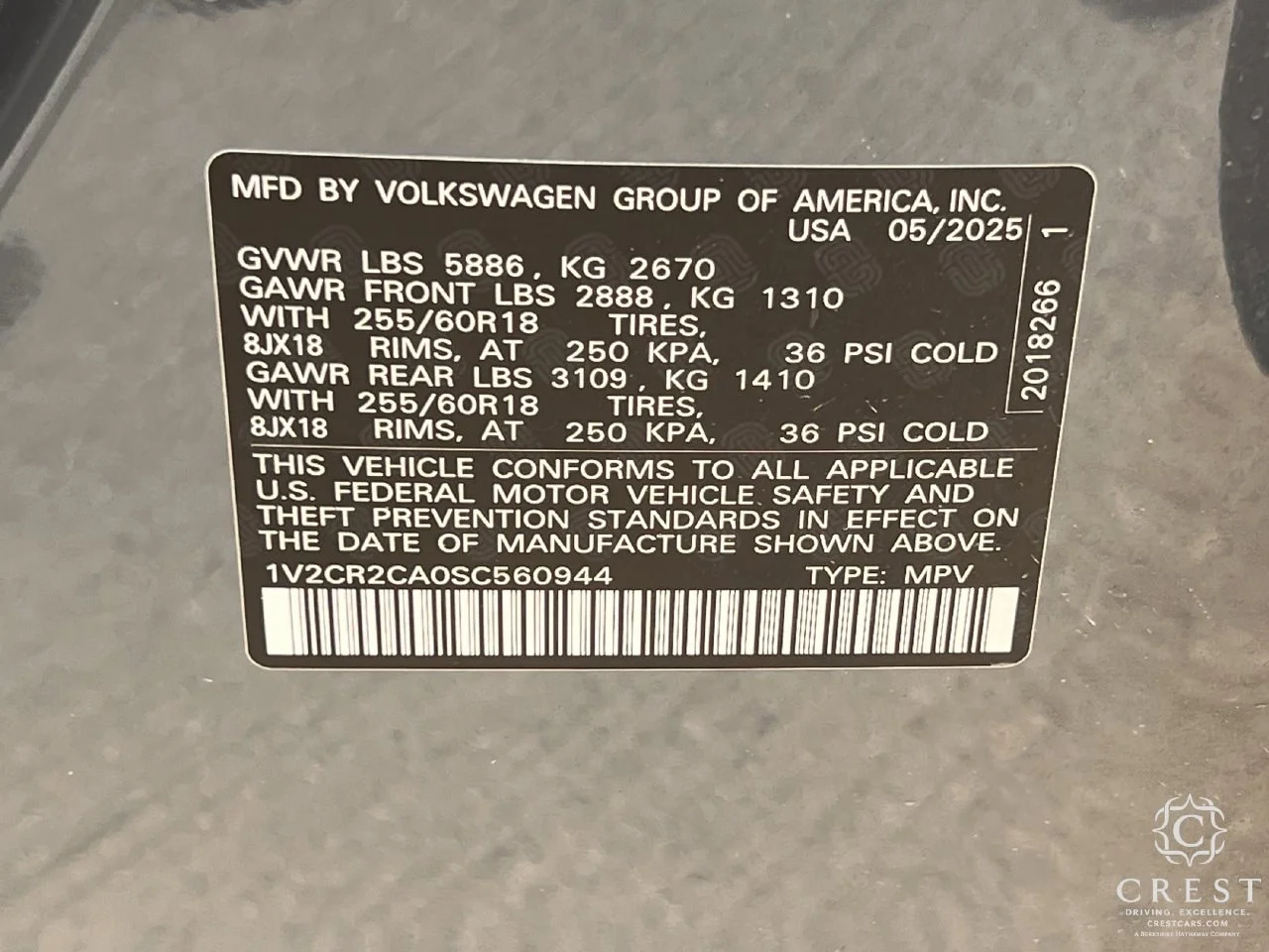 Used 2025 Pure Gray Volkswagen 2.0T Peak Edition image 30