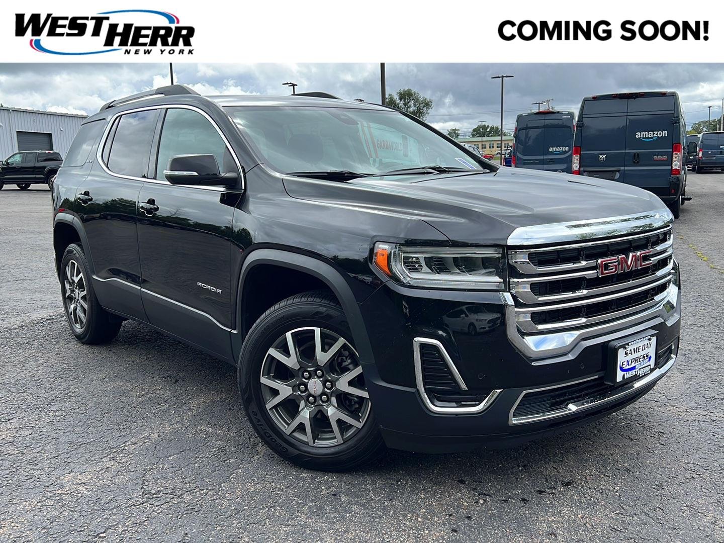 Used 2022 Ebony Twilight Metallic GMC SLE image 1