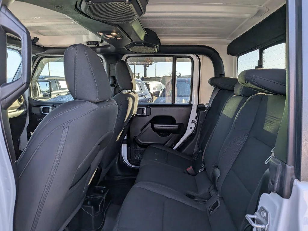 Certified Used 2021 Bright White Clearcoat Jeep Sport image 11