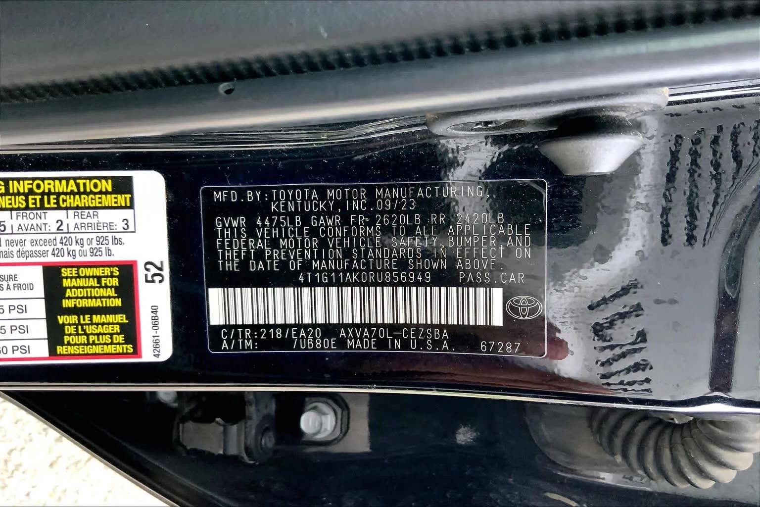 Used 2024 Midnight Black Metallic Toyota SE image 36