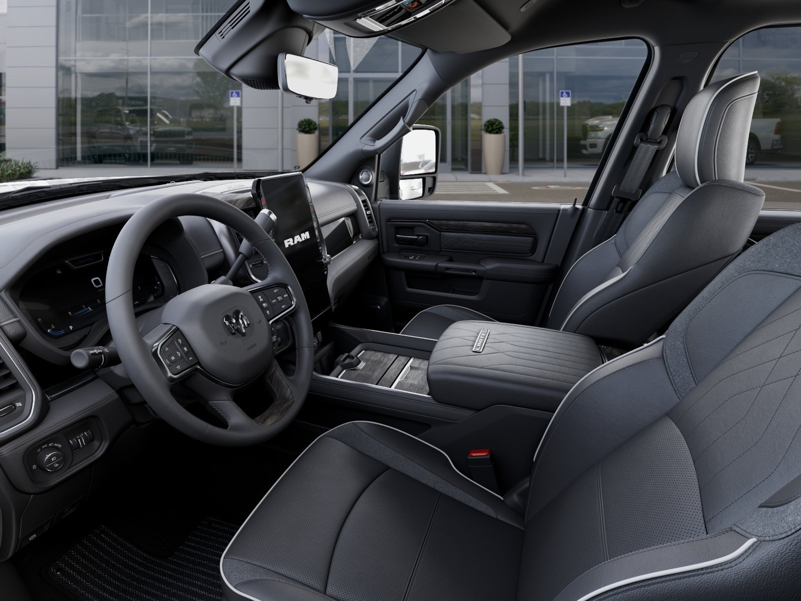 New 2025 Bright White Clearcoat RAM Limited image 46