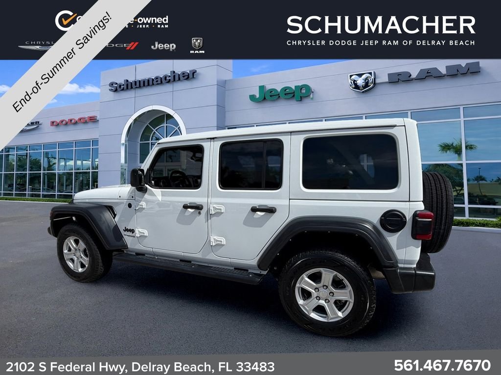 Used 2022 White Jeep Unlimited Sport S image 5