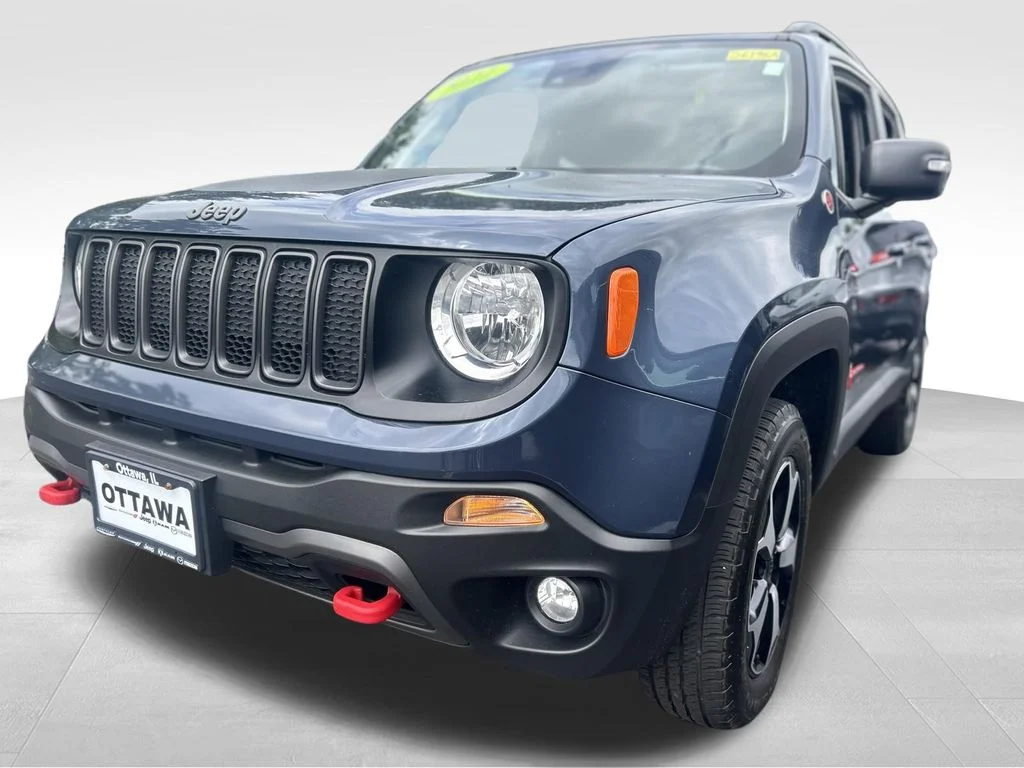 Used 2021 Blue Jeep Trailhawk image 3
