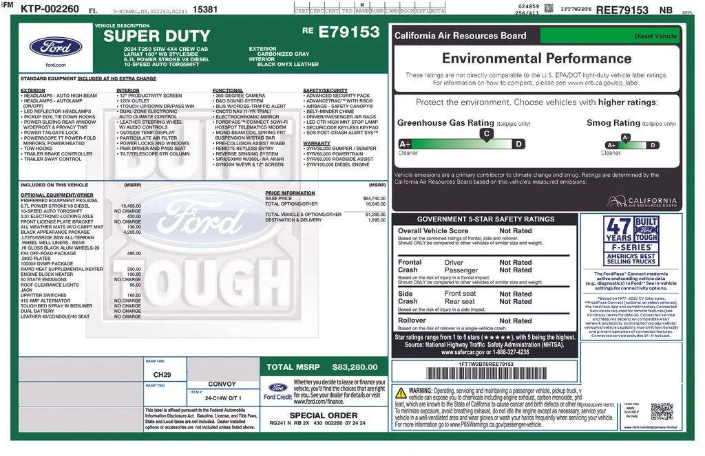 Used 2024 Gray Ford Lariat image 5